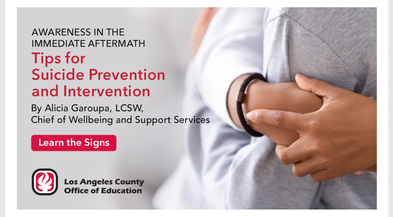 LACOE Suicide Prevention & Intervention Tips 